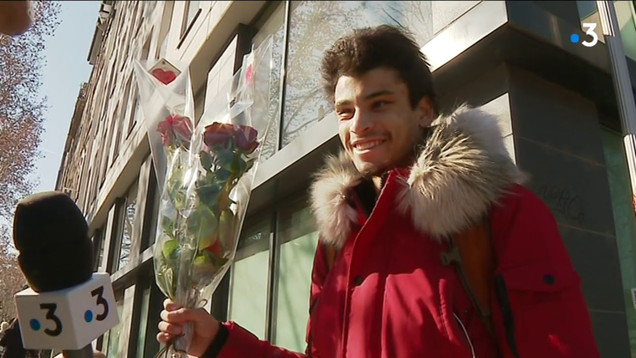 Les fleurs de la saint Valentin à Lyon