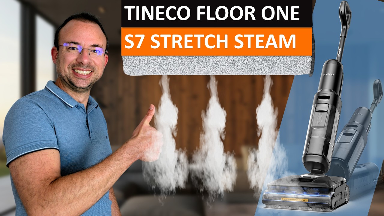 Le 1er balai laveur à VAPEUR ❤️ Tineco Floor One S7 Stretch Steam
